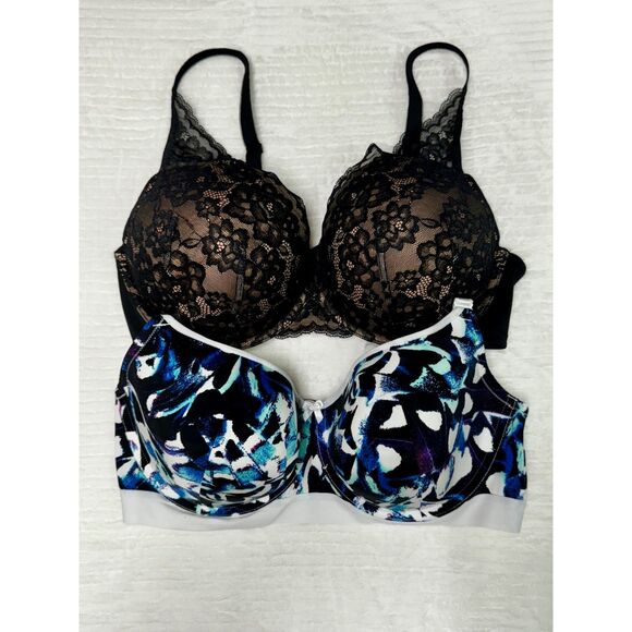 Bundle of 2 TORRID CURVE Bras, Balconette Bra and XO Plunge Push Up, Sz 40DD - Picture 2 of 16